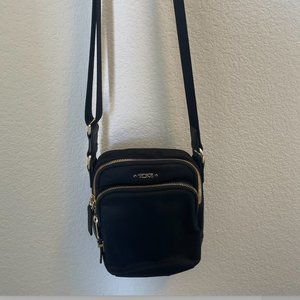Tumi black crossbody bag
